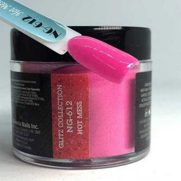 NUGENESIS Manicure Nail Dipping Color Glitter 1.5oz/jar - NG612 Hot Mess