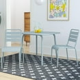 thumbnail image 4 of Novogratz Poolside Gossip, June Outdoor/Indoor Square Dining Table, Light Grey, 4 of 13