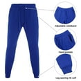 thumbnail image 4 of AKsit Men's Sweatsuit 2 Piece Hoodie Tracksuit Set Jogging Suits Outfit Everyday Casual Wear Fashion Activewear Zip Warm Tracksuit Sports Set Royal blue 4XL, 4 of 5