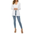 thumbnail image 4 of Women Lightweight Summer Cardigans Open Front Casual Solid Color Long Sleeve Knit Sweater Cover Up with Pockets, 4 of 6