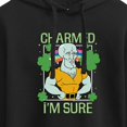 thumbnail image 3 of SpongeBob SquarePants - Charmed I'm Sure  - Juniors Cropped Pullover Hoodie, 3 of 6