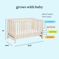 thumbnail image 5 of Carter's By DaVinci Colby 4-in-1 Low-Profile Convertible Crib in Washed Natural, 5 of 11
