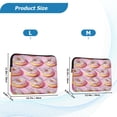 thumbnail image 4 of FORMRS 15-15.6 inch Laptop Sleeve Case Soft Carrying Quilted Computer Bag Cover, Light Pink Doughnuts, 4 of 7