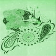 thumbnail image 1 of Ahgly Company Machine Washable Indoor Square Transitional Mint Green Area Rugs, 4' Square, 1 of 7