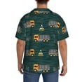 thumbnail image 5 of KLL Big Machine Print Men's Shirt Short Sleeve Button Down Summer Cuba Beach Shirts- X-Large, 5 of 7