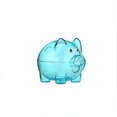 thumbnail image 3 of Langgg PS Money Saving Box Portable Reusable Removable Stopper Replacement Transparent Animal Shape Coin Case Bank Birthday Gift Blue L, 3 of 8