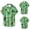 A-Green195, variant on XIAOCHA Mens Rock Santa Claus Short Sleeve Shirt Electric Guitar City Night Christmas Casual Top