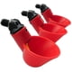 thumbnail image 2 of Bebedero automático para pollos y aves de corral con vasos para beber, cuencos de plástico rojos, comedero para pájaros, patos y gallinas en el patio trasero, paquete de 6, 2 of 5