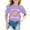 Purple, variant on WOYY Toddler Girl's T Shirt Cute Capybara Print Short Sleeve T-Shirt Casual Tee, Sizes 1-2T