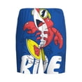thumbnail image 7 of Daiia Cool Lobster Surfing Mens Woven Stretch Pajama Short,Short Pajama Pants-Medium, 7 of 7