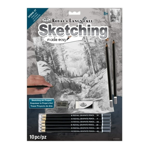 SKBN6 | Sketching Made Easy™ Shadow Lake 10pc 8.75" x 11.75" Sketching Art Project
