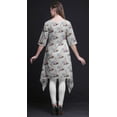 thumbnail image 2 of Bimba White Mandala,Amber Flush & Lily Floral Printed Tops For Women Asymmetric Kurti Summer Dress For Girls XSmall, 2 of 6