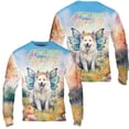thumbnail image 3 of Welcome Spring Fairy Samoyed in Flower Meadow All Over Print 3D Sweatshirt Unisex Merch Siberian Sammy Dog Lover - 13002, 3 of 6