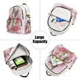 thumbnail image 5 of Fashion Quilted Backpack for Women Lightweight Travel Daypack Casual Bag for Shopping Travel A Gray-white Cat S, 5 of 7