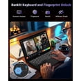 thumbnail image 6 of 17.3" IPS FHD Gaming Laptop 32GB DDR5 RAM 2TB SSD AMD Ryzen 7 8745HS (8 Cores Up to 4.9GHz) AMD Radeon 780M Graphics with 100W Type-C Backlit Keyboard Fingerprint Black, 6 of 7