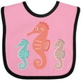 thumbnail image 3 of Inktastic Seahorse Ocean Sea Creatures Boys or Girls Baby Bib, 3 of 4
