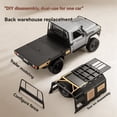 thumbnail image 5 of Camioneta Corta A Escala de 2,4 G, 4WD, Coche de Escalada RC, Coche de Juguete con Control Remoto para MN MODELO MN82S 1:12 Plateado, 5 of 5
