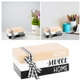 thumbnail image 1 of ⚡ Big Sale ! Sweet Home Wooden Stacked Books Decor Wooden Box For Entry Table Decorative Stacked Books Decor, 1 of 5