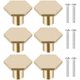 thumbnail image 1 of 6 Piezas Tirador de Gabinete de Latón Cobre Hexagonal Tirador de Puerta de Armario Tirador de Armario Tirador de Puerta de Armario Cajón Adecuado para Cocina, Baño, Sala de Estar, Tamaño Grande brillar  Electrónica, 1 of 5