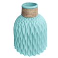 thumbnail image 1 of Nordic Style Plastic Faux Ceramics Striped Vase Desktop Decor for Home Vase, 1 of 8