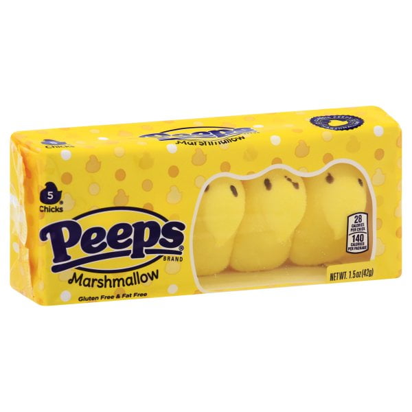 Peeps Marshmallow Yellow Chicks, 5 Oz., 5 Count