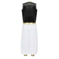 thumbnail image 2 of dPois Arabian Prince Street Dance Suits for Boys Silky Waistcoat with Harem Pants Black 6, 2 of 7