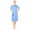 Blue Berry, variant on JEFFRICO House Dresses for Women with Pockets - Lightweight Breathable Short Sleeve Muumuu & Nightgowns - Snap Front Housecoat and Dusters for Women