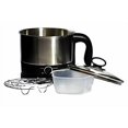 thumbnail image 2 of 70019 Uniware Cuiseur Électrique 1,2 Litre en Acier Inoxydable 304 avec Base Rotative, 2 of 5