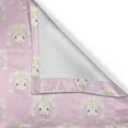 thumbnail image 4 of Ambesonne Easter Bunny Valance Pack of 2, Rabbit Art, 54"X12", Rose Champagne, 4 of 5