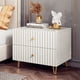 thumbnail image 2 of Simple Nordic Nightstand Modern White Trendy Drawers Bedside Table Space Saving Black Mesita De Noche Minimalist Furniture My Lux Decor Round, 2 of 29