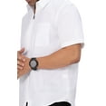 thumbnail image 4 of Chef Works Mens Cody Zip Work Shirt, White, 3X-Large, 4 of 6