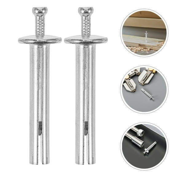 HEMOTON  100 Pcs Wall Nails Drywall Anchors Heavy Duty Masonry Silver