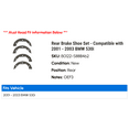 thumbnail image 2 of Rear Brake Shoe Set - Compatible with 2001 - 2003 BMW 530i 2002, 2 of 2