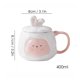 thumbnail image 2 of Taza de cerámica de estilo conejo blanco for el hogar, taza de leche for el desayuno, juego de té de la tarde, taza de café, uso diario for hombres y mujeres, 13oz(400ml), 2 of 7