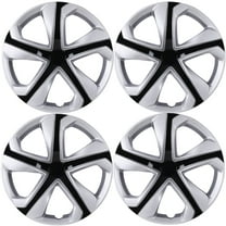 4 Pack 16" Hubcaps Wheel Rims Cover for 2016-2025 Honda Civic Sedan,Compatible with Steel Wheels Snap on Installation ABS PCSilver Lacquer & Black Lacquer