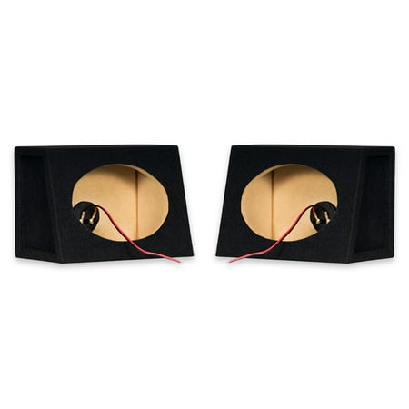 Goldwood Sound TR-69 Pair Sealed Car Bass Box Speaker Cabinets for 6X9 (Best 6x9 Speakers For Bass)