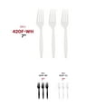 thumbnail image 3 of Smarty 7" White Plastic Disposable Forks 1000ct, 3 of 7