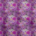 thumbnail image 1 of oneOone Silk Tabby Purple Fabric Florals Sewing Craft Projects Fabric Prints By Yard 42 Inch Wide, 1 of 6