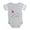 Heather Gray, variant on CafePress - Ladybug Lori - Cute Infant Baby Football Bodysuit