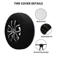 thumbnail image 2 of Naloa Turtles And Sea PVC Leather Spare Tire Wheel Cover Spare Tire Cover, for Car Truck SUV Camper Trailer Universal Fit(14-17in)-17 inch, 2 of 6