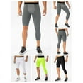 thumbnail image 3 of Men's One-Leg Leggings Basketball Breathable Fitness Training One-Leg Tights_x, 3 of 5