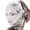 White-ls1, variant on Lace Masquerade Full Face Mask Gothic Sexy Spandex Cloth Mask for Adults (1 Piece)