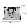 thumbnail image 2 of Bolsa de mano transparente Bolsa de viaje de gran capacidad Ligera Negro Sin género, 2 of 10