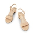thumbnail image 2 of Sandalia DREAM PAIRS con Punta Abierta, Tira en el Tobillo y Tacón Cuadrado Nude 6.5, 2 of 6
