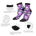 thumbnail image 5 of Pofeuu Skull rainbow mushroom colorful Print 30cm Socks, Adult Running Hiking Socks for Youth and Adult, 5 of 7