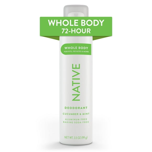 Desodorante en aerosol Native Whole Body, 72 horas, protección contra olores