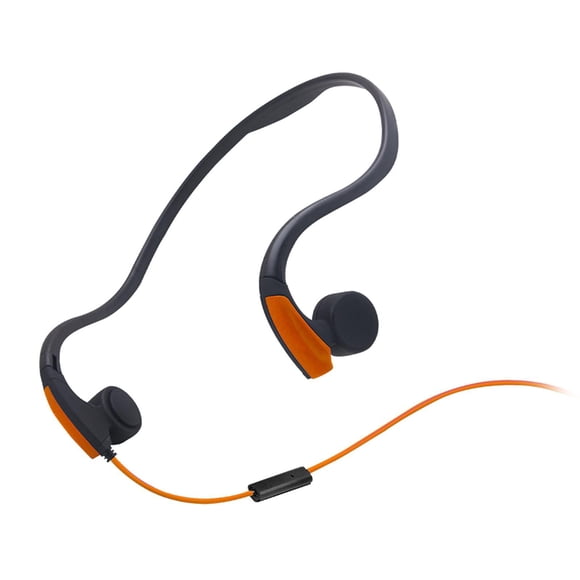 Seitruly Conduction Wired Headset Voice Control Running for Sport Outdoor Cables de audio/vídeo Naranja