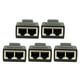 thumbnail image 1 of RomaMX 5pcs RJ45 hembra 1 a 2 puerto Adaptador de zócalo hembra RJ45 Conector de red, 1 of 7