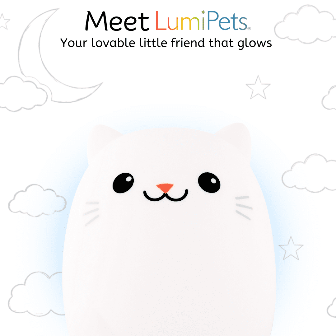 LumiPets&reg; Clive the Cat- Children's Touch Night Light