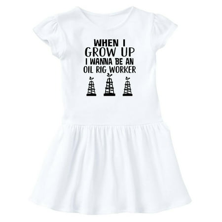 

Inktastic Future Oil Rig Worker Gift Baby Girl Dress